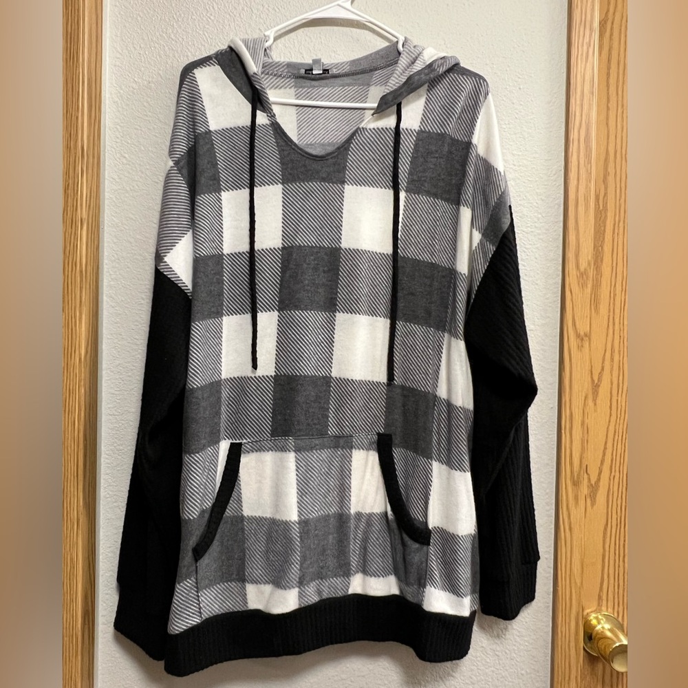 Womens white Birch super soft hoodie